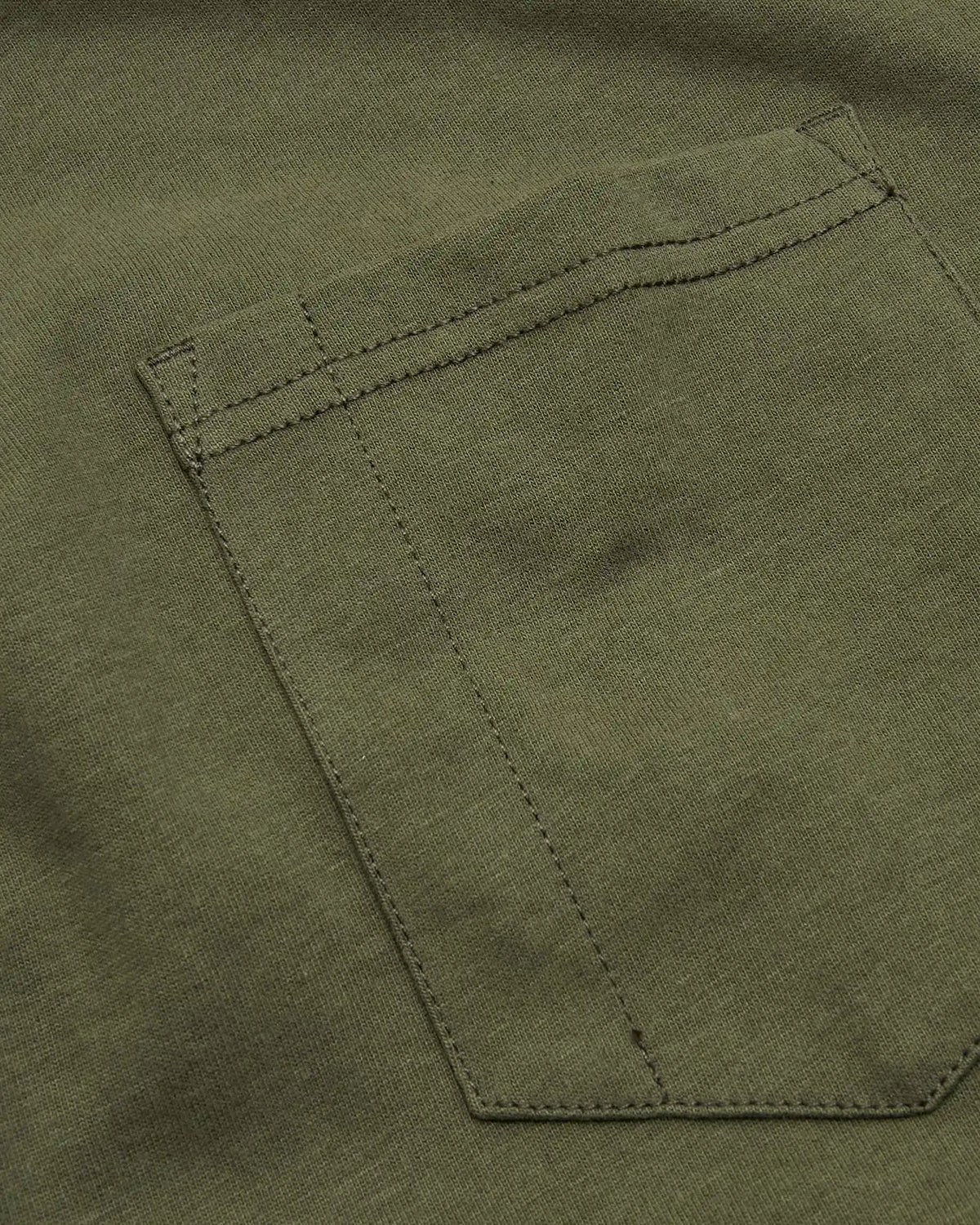 Military Green Tall Heavyweight Pocket Crew
