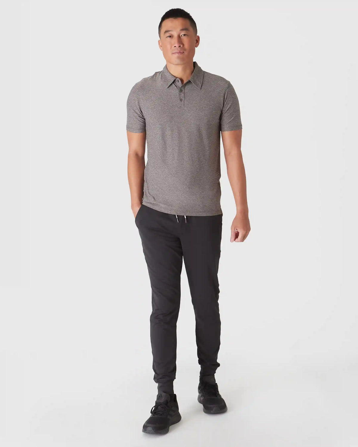 Heather Cocoa Active Polo 2.0