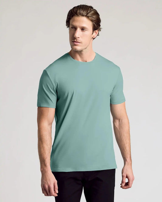 Stormy Sea Pima Cotton Blend Crew