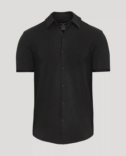 Black Short Sleeve Comfort Knit Shirt