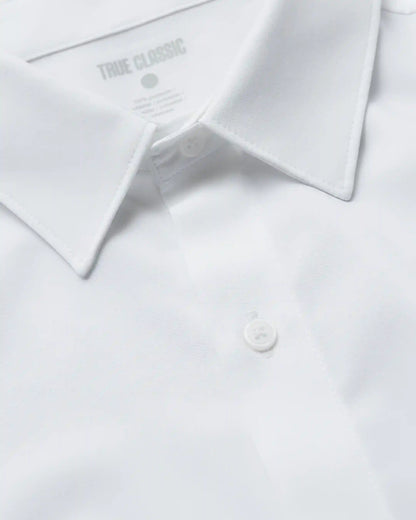 White & Navy Short Sleeve Performance Dress Shirt 2-Pack