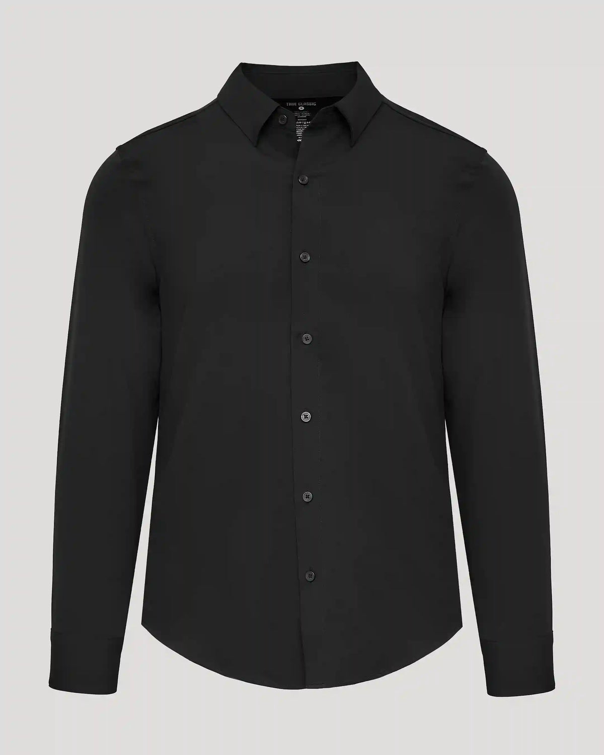 Black Performance Long Sleeve Dress Shirt