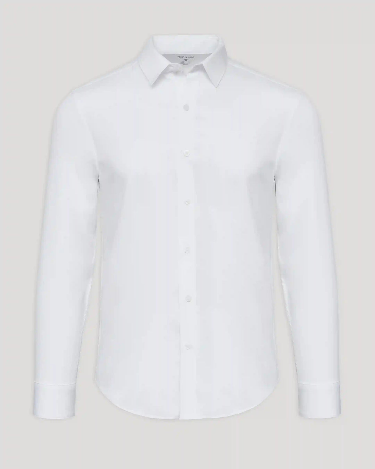 White Performance Long Sleeve Dress Shirt