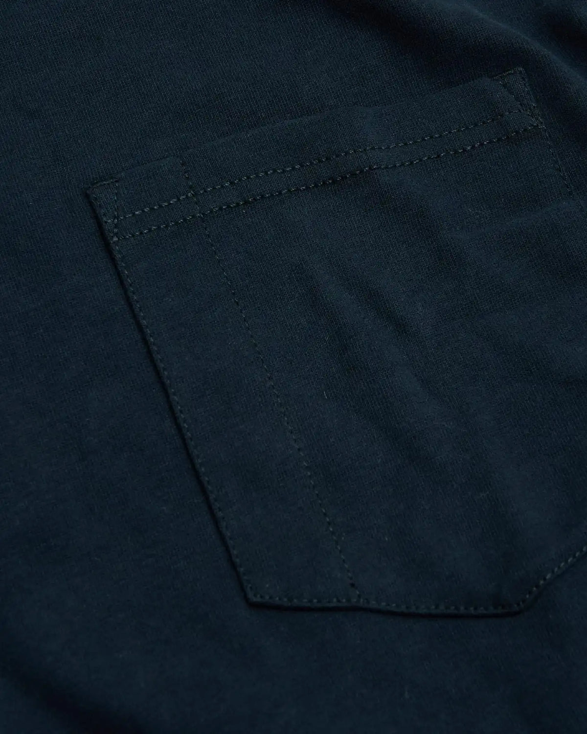 Navy Heavyweight Long Sleeve Pocket Crew