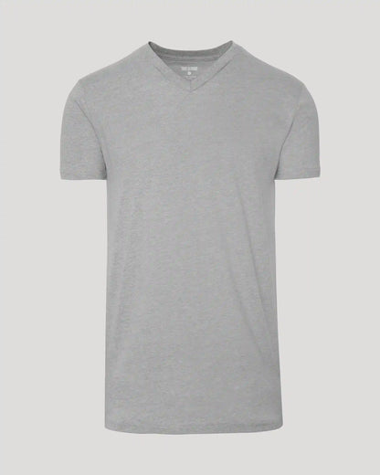 Heather Gray Tall Short Sleeve Classic V-Neck