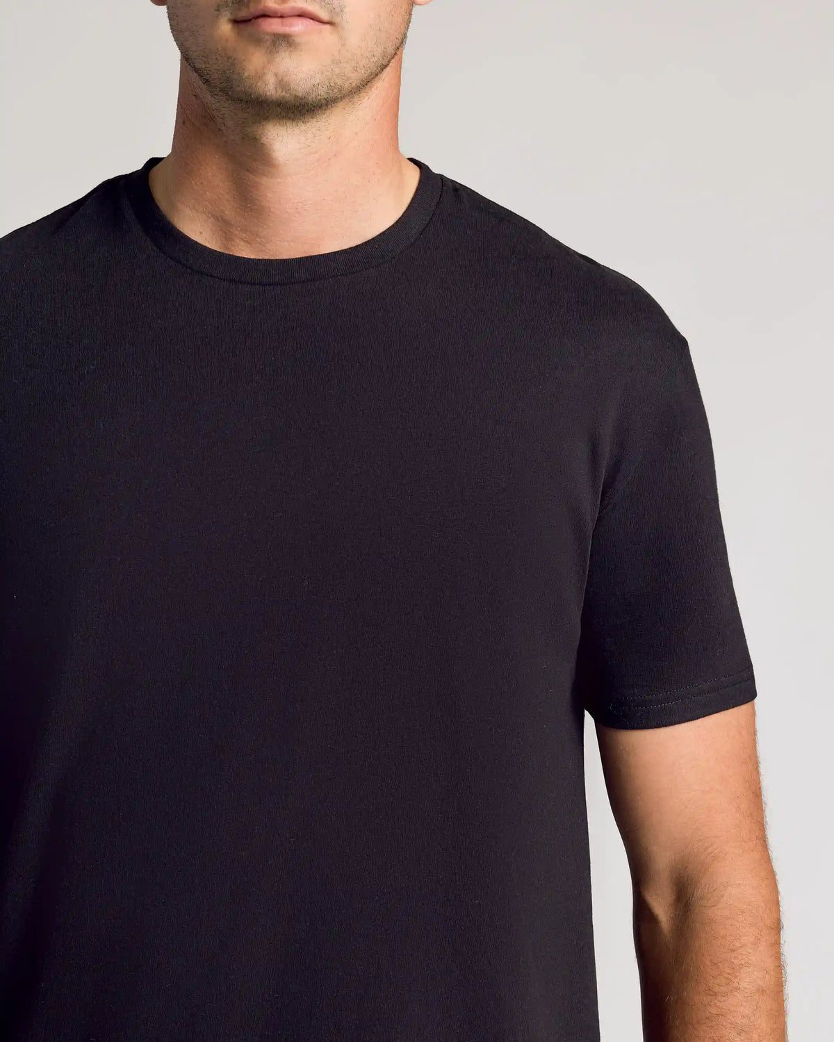 Black Classic Tall Curved Hem Crew 10-Pack