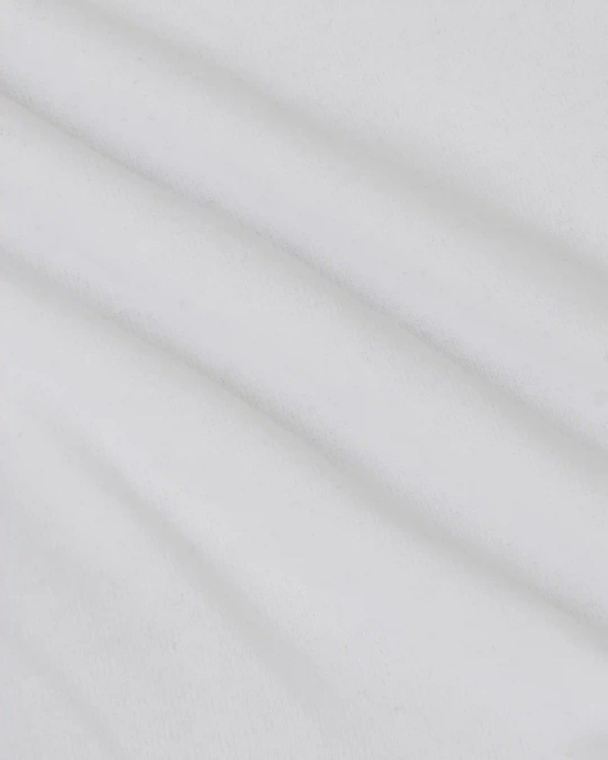 White Heavyweight Curved Hem Crew