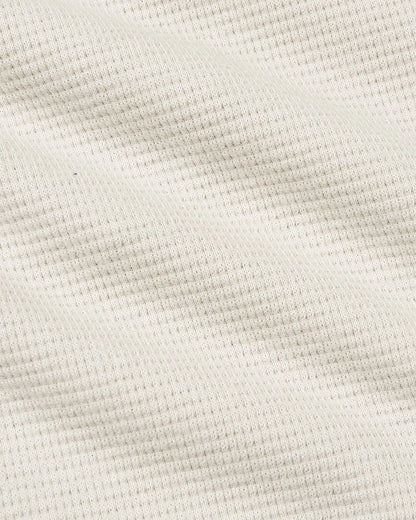 Womens Oatmeal Waffle Long Sleeve Henley & Waffle Leg Pant 2-Pack