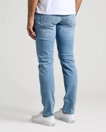 Light Indigo Wash Slim Authentic Denim Jeans