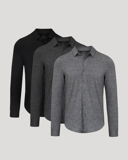Long Sleeve Do-It-All Comfort Shirt 3-Pack