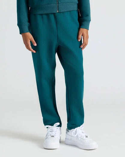 Girls Deep Emerald Cropped Zip Hoodie & Relaxed Joggers 2-Pack