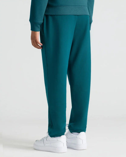 Girls Deep Emerald Cropped Zip Hoodie & Relaxed Joggers 2-Pack