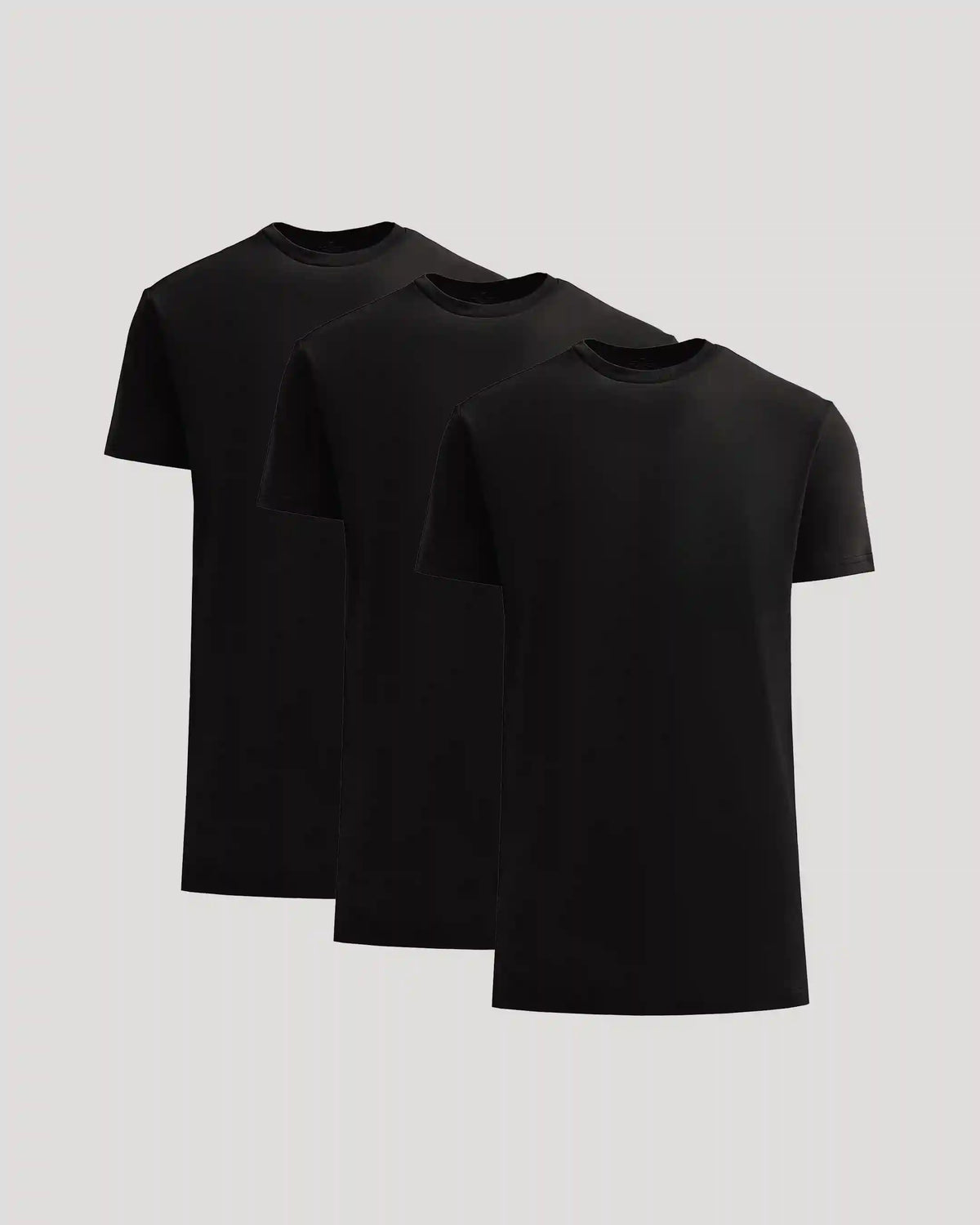 All Black Tall Heavyweight Crew 3-Pack