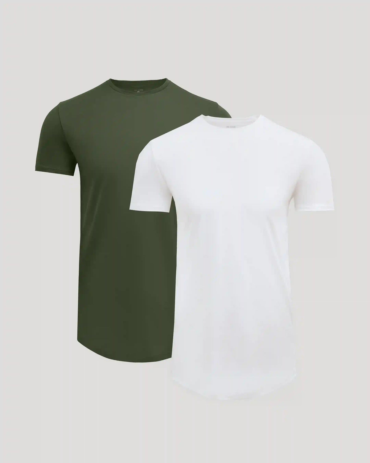 Tall Pima Cotton Blend Curved Hem Crew 2-Pack