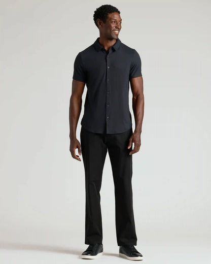 Black Short Sleeve Comfort Knit Shirt