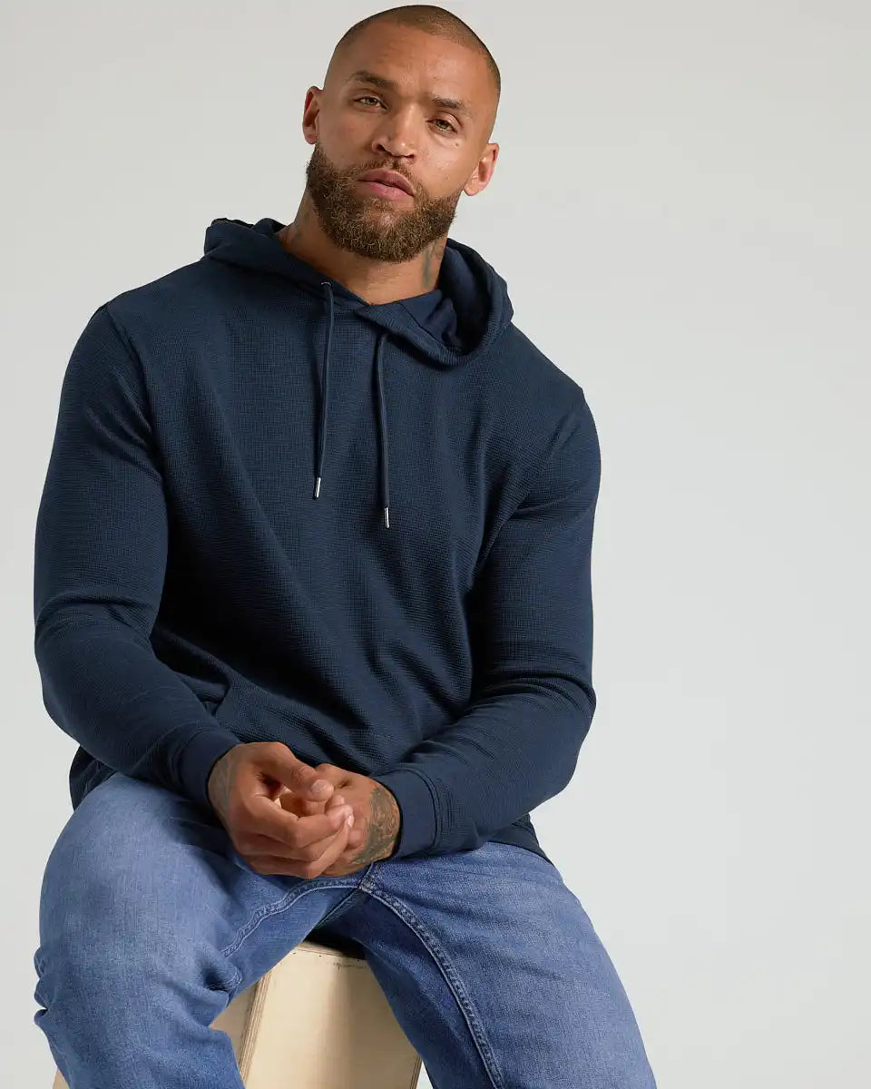 Heather Gray & Navy Waffle Hoodie 2-Pack