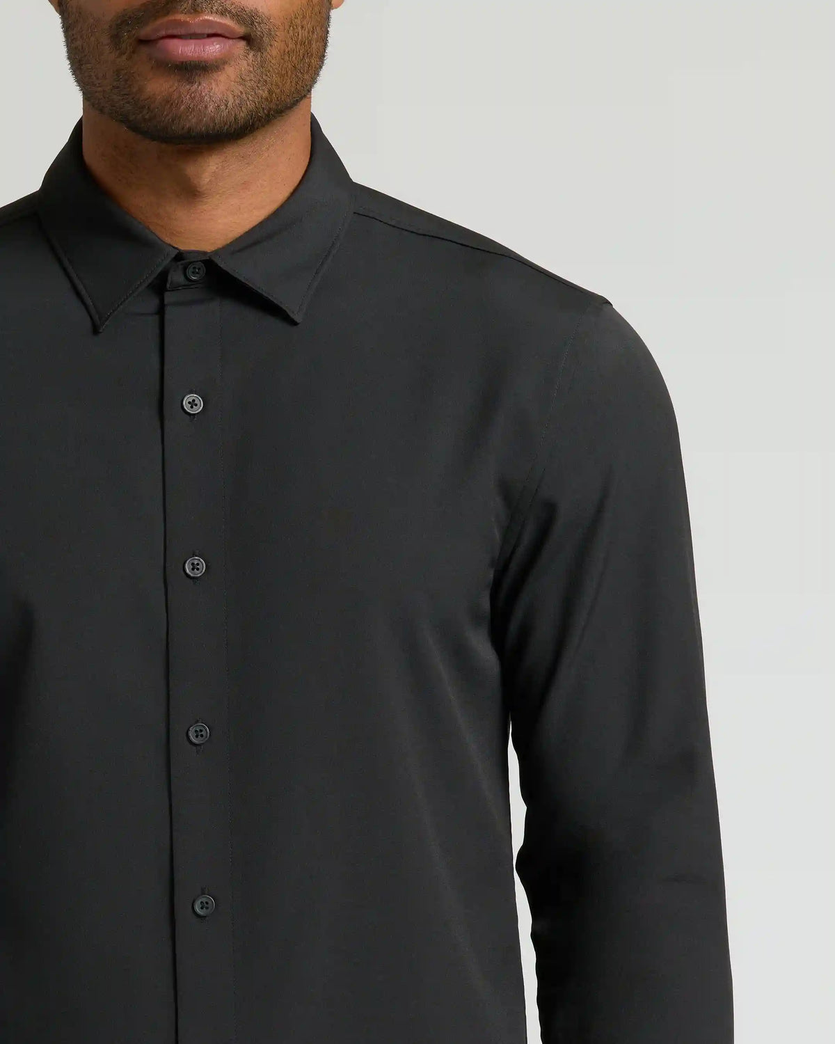 All Black Long Sleeve Performance Dress Shirt 2-Pack