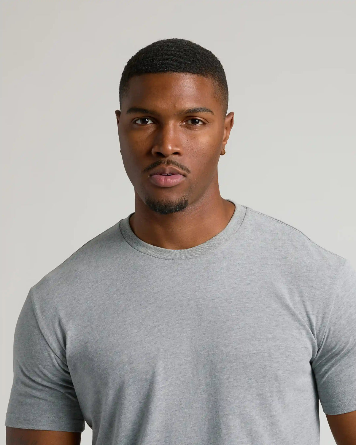 Heather Gray Tall Straight Hem Crew Neck T-Shirt