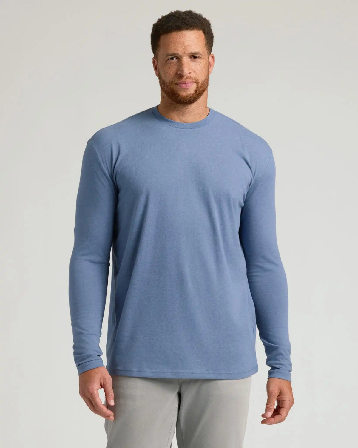 Dark Heather Vintage Navy Tall Long Sleeve T Shirt
