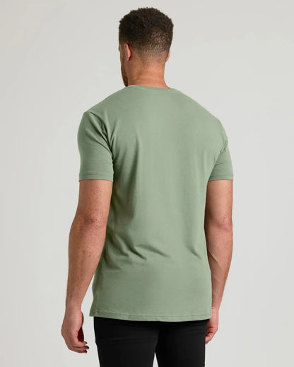 Sage Green Tall Short Sleeve V-Neck