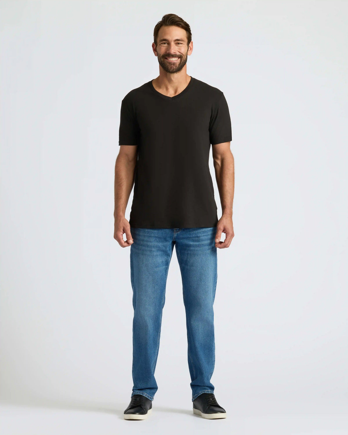 Black Classic V-Neck 6-Pack