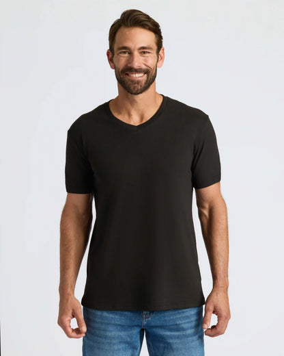 Black Classic V-Neck 6-Pack